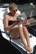 Kirsten Dunst in black bikini