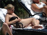 Kirsten Dunst in black bikini