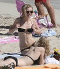 Kirsten Dunst in black bikini