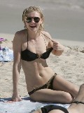 Kirsten Dunst in black bikini