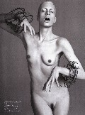 Kristen McMenamy nude in Vogue IT