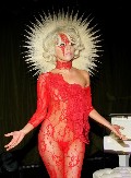 Lady GaGa in see  through