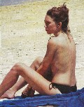 Laura Smet in Topless sunbathing