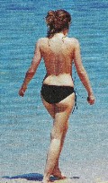 Laura Smet in Topless sunbathing
