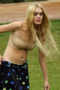 Lindsay Lohan in On The Set of  Machete