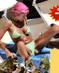 Maddalena Corvaglia  in green bikini