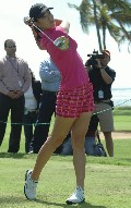 Michelle Wie in Playing golf 