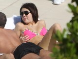 Miley Cyrus nude in pink bikini