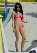 Miley Cyrus nude in pink bikini