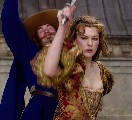Milla Jovovich nude in The Three Musketeers