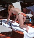Mischa Barton nude in Topless sunbathing