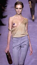 Natalia Vodianova nude in catwalk oops