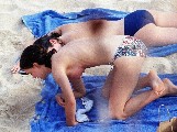 Natalie Portman nude in Topless sunbathing