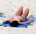 Natalie Portman nude in Topless sunbathing
