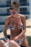 Oksana Andersson nude in Topless sunbathing