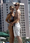 Oksana Andersson nude in Topless sunbathing