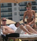 Oksana Andersson nude in Topless sunbathing