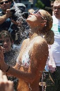 Paris Hilton in white bikini