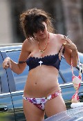 Paz de la Huerta nude in boob flash