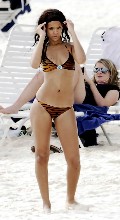 Rihanna in bikini at the beach