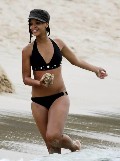 Rihanna in black bikini