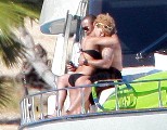 Rihanna in black bikini