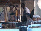 Rihanna in black bikini