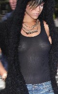 Rihanna in see  through
