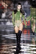 Rosie Huntington-Whiteley in catwalk see through