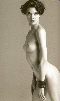 Shalom Harlow nude in Purple