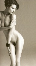 Shalom Harlow nude in Purple