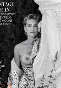 Sharon Stone nude in Harper’s Bazaar CZ