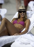 Stacy Keibler in purple bikini