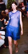 Stella Tennant nude in catwalk oops