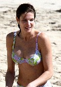 Stephanie Seymour in white bikini