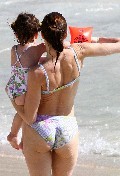 Stephanie Seymour in white bikini