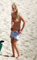 Tara Reid in red bikini