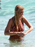 Tara Reid in red bikini
