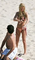 Tara Reid in red bikini