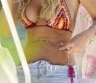 Tara Reid in red bikini