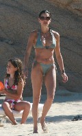 Teri Hatcher in bikini at the beach