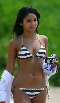 Vanessa Anne Hudgens in white bikini