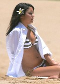 Vanessa Anne Hudgens in white bikini