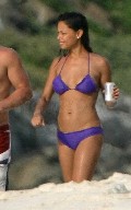 Vanessa Minnillo in bikini at the beach