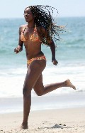 Venus Williams in bikini at the beach