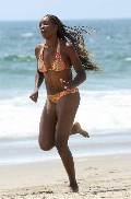 Venus Williams in bikini at the beach