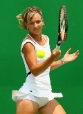 Victoria Azarenka in playing tennis