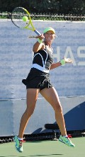 Victoria Azarenka in playing tennis