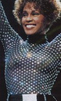 Whitney Houston in see  through