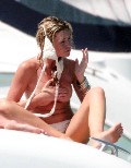 Abigail Clancy nude in topless on a yacht